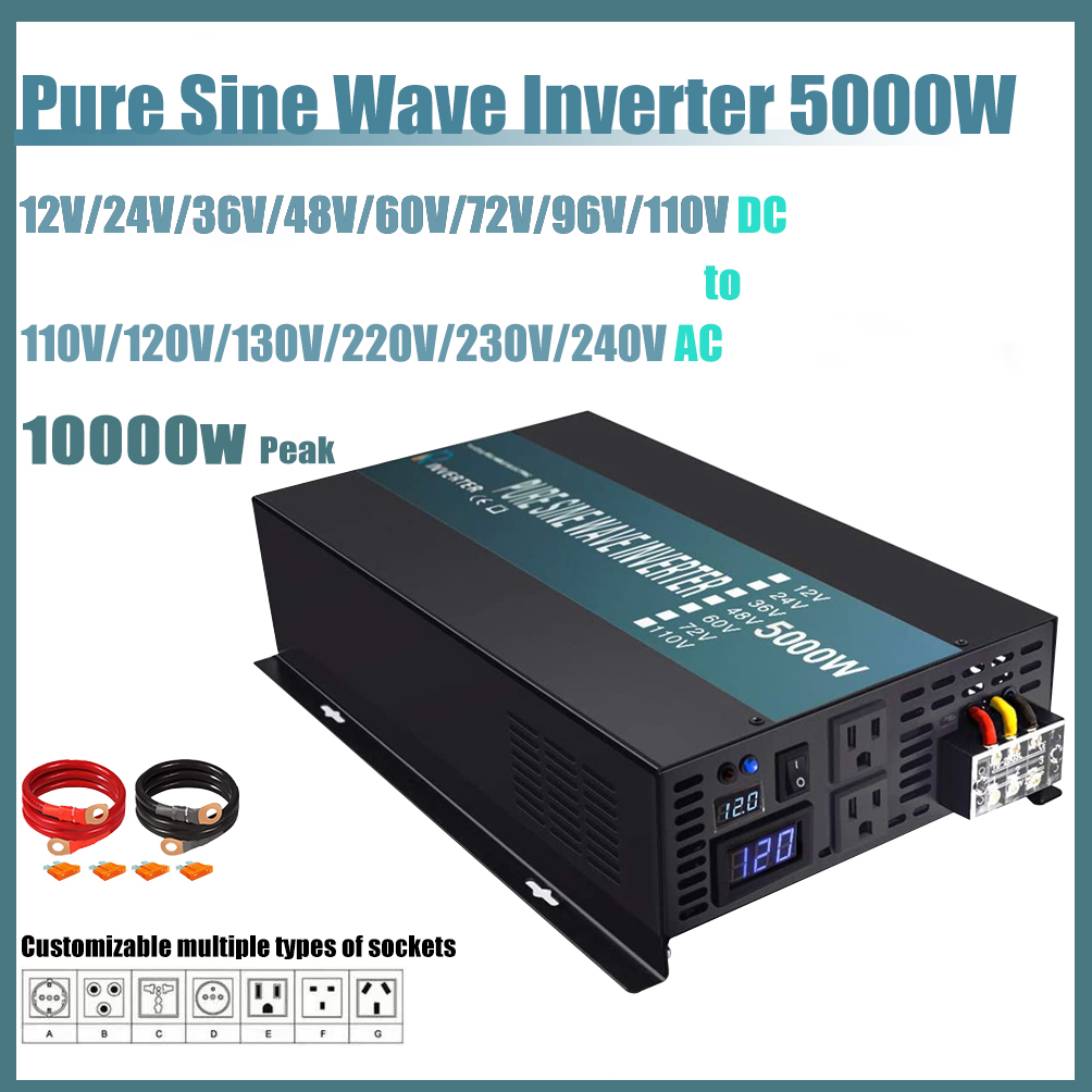 Off Grid Pure Sine Wave Solar  - Pure Sine Wave Inverter 5000W 48V 220V recension och pris