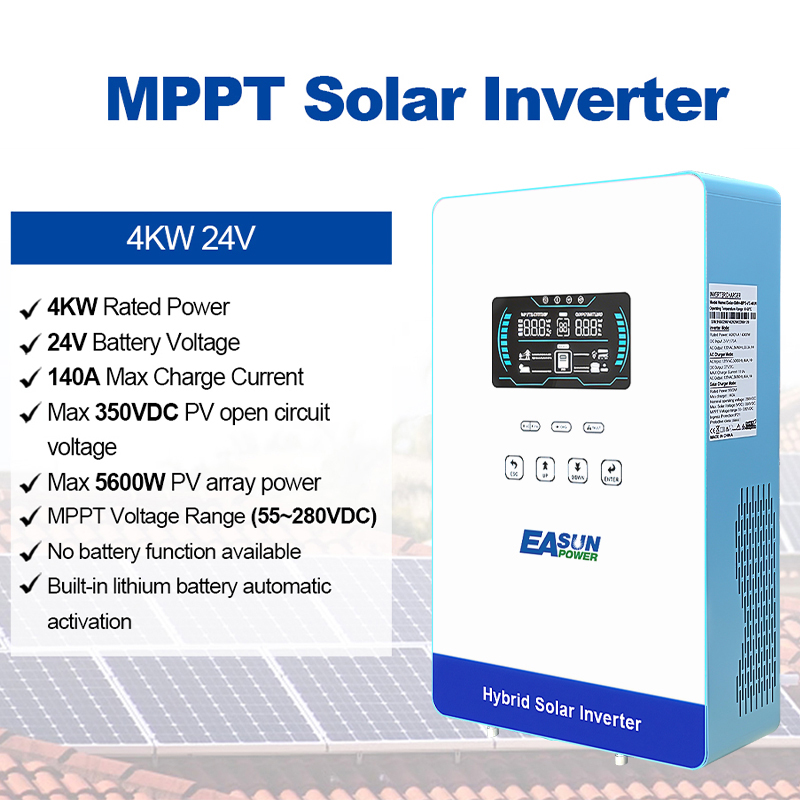 EASUN POWER 4000W 24V Off Grid - Grid Tie Inverter Limiter 2000W recension och pris