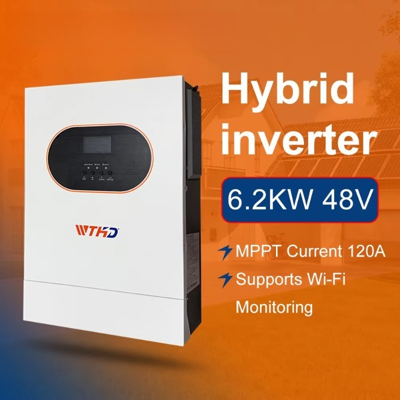 6.2KW Single Phase Off Grid On - Off Grid Solar Inverter 48V 6000W recension och pris