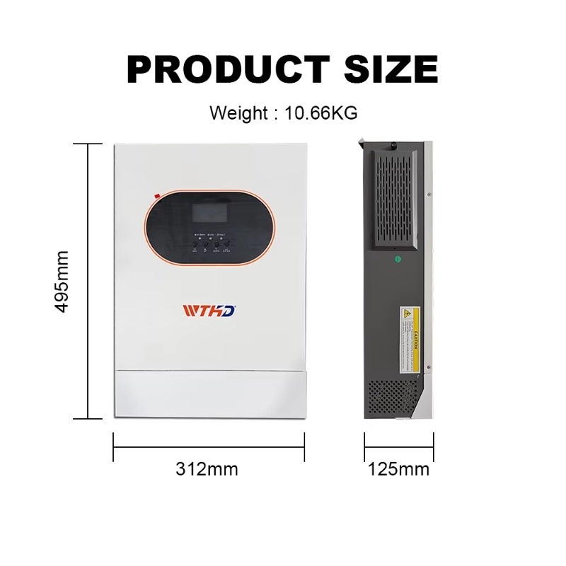 6.2KW Single Phase Off Grid On - Off Grid Solar Inverter 48V 6000W recension och pris