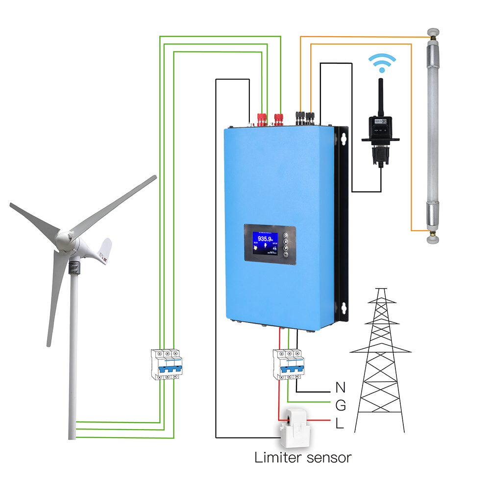 Y&H 2000W MPPT Wind Power On G - Grid Tie Inverter Limiter 2000W recension och pris