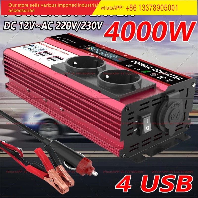 12V To 220V 4000W Peak Power I - Power Inverter 12V 220V 4000W Continuous recension och pris