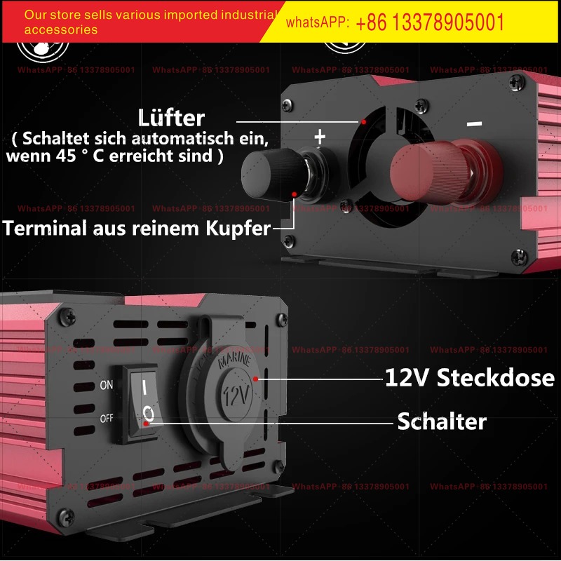 12V To 220V 4000W Peak Power I - Power Inverter 12V 220V 4000W Continuous recension och pris