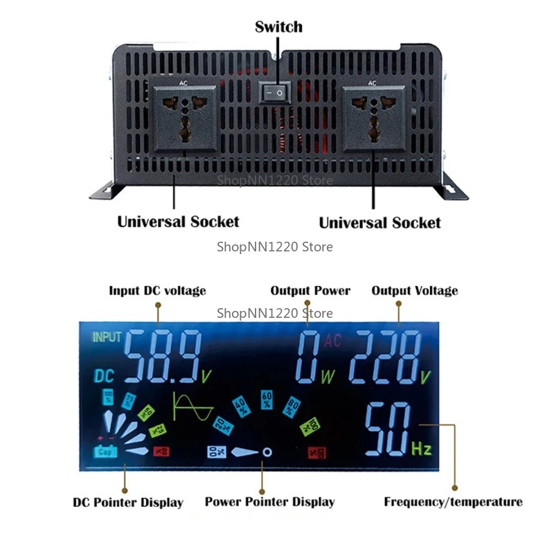 Pure Sine Wave Inverter 12v 22 - Off Grid Solar Inverter 48V 6000W recension och pris