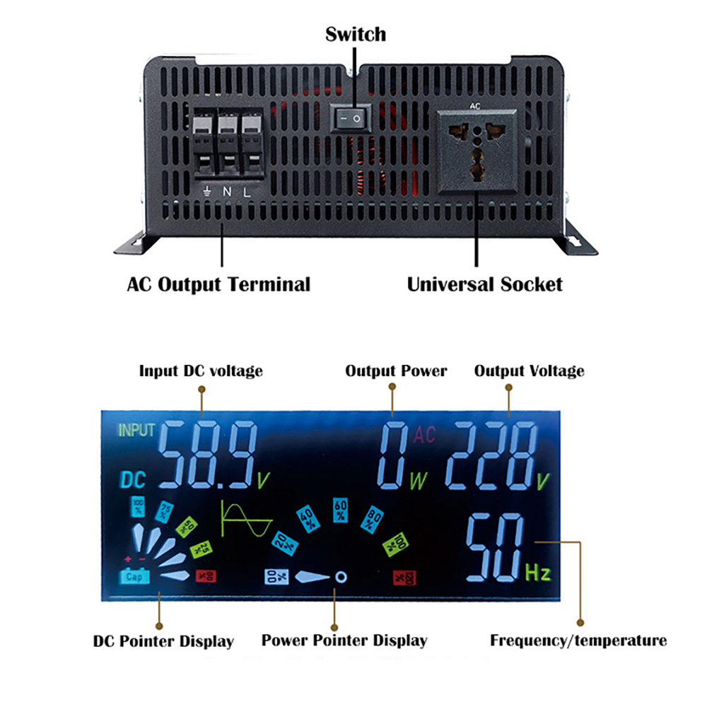 Pure Sine Wave Inverter 12v 22 - Pure Sine Wave Inverter 5000W 48V 220V recension och pris