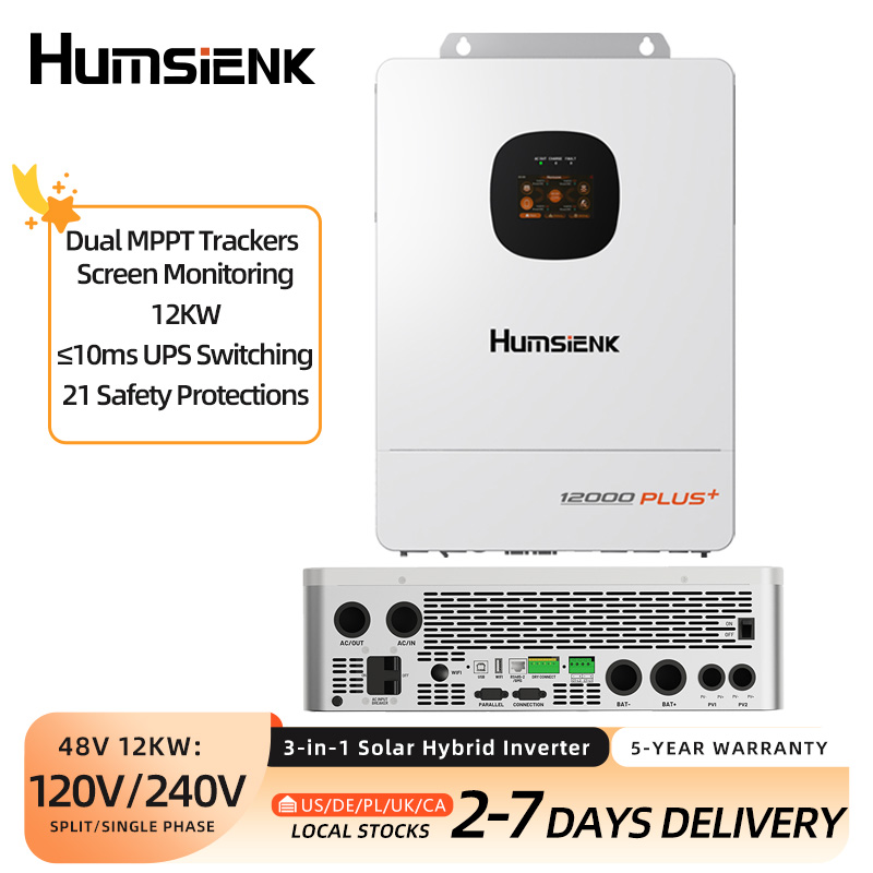 Humsienk 48V 12KW/8KW 3-in-1 S - Mppt Hybrid Inverter 48V 8Kw 3 Phase recension och pris