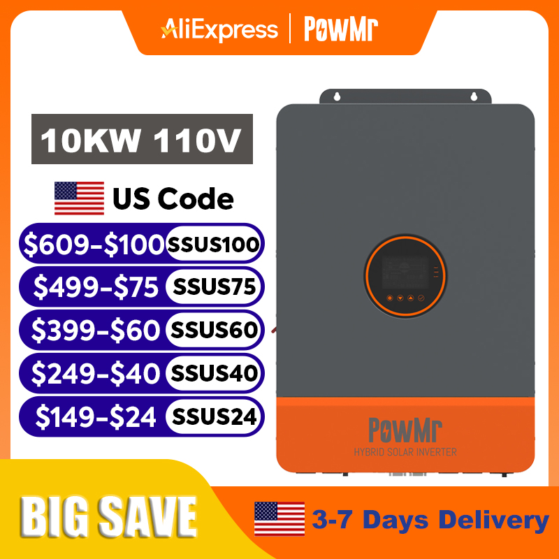 PowMr 16KW 10KW Split Phase In - Split Phase Inverter 10Kw 110V 220V recension och pris