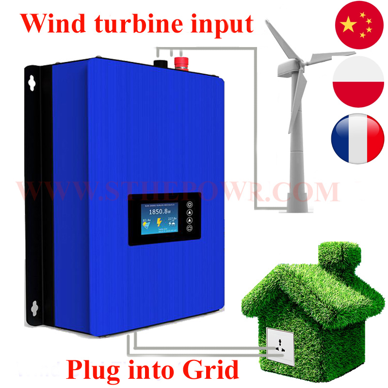 2000W 1000W Wind Power Grid Ti - Grid Tie Inverter Limiter 2000W recension och pris