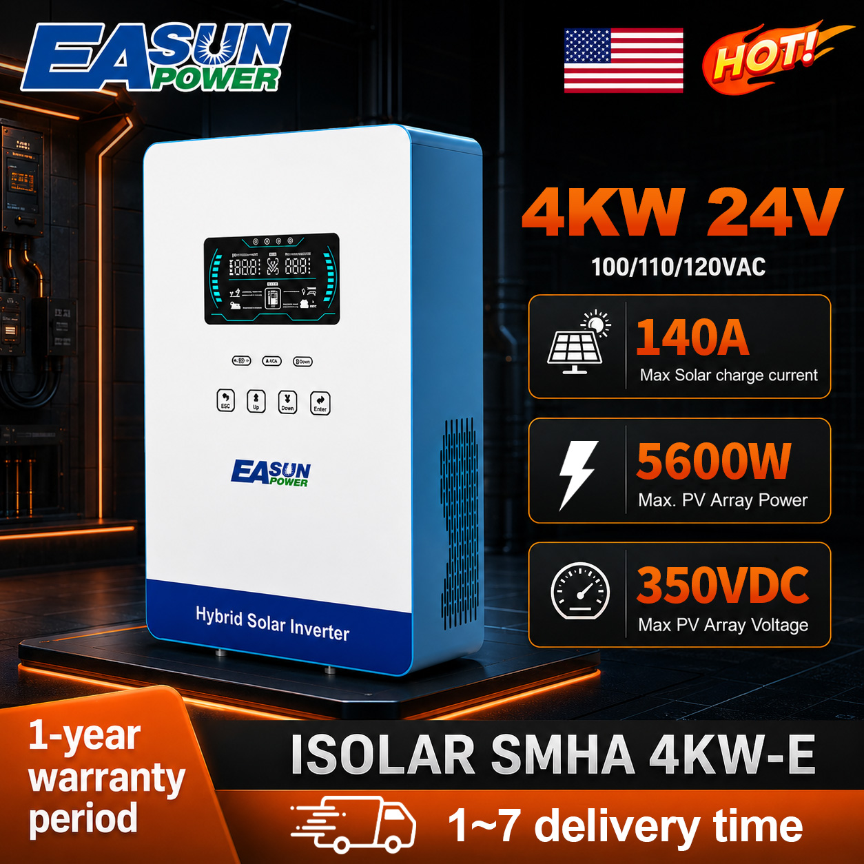 EASUN POWER 4000W Solar Invert - Grid Tie Inverter Limiter 2000W recension och pris
