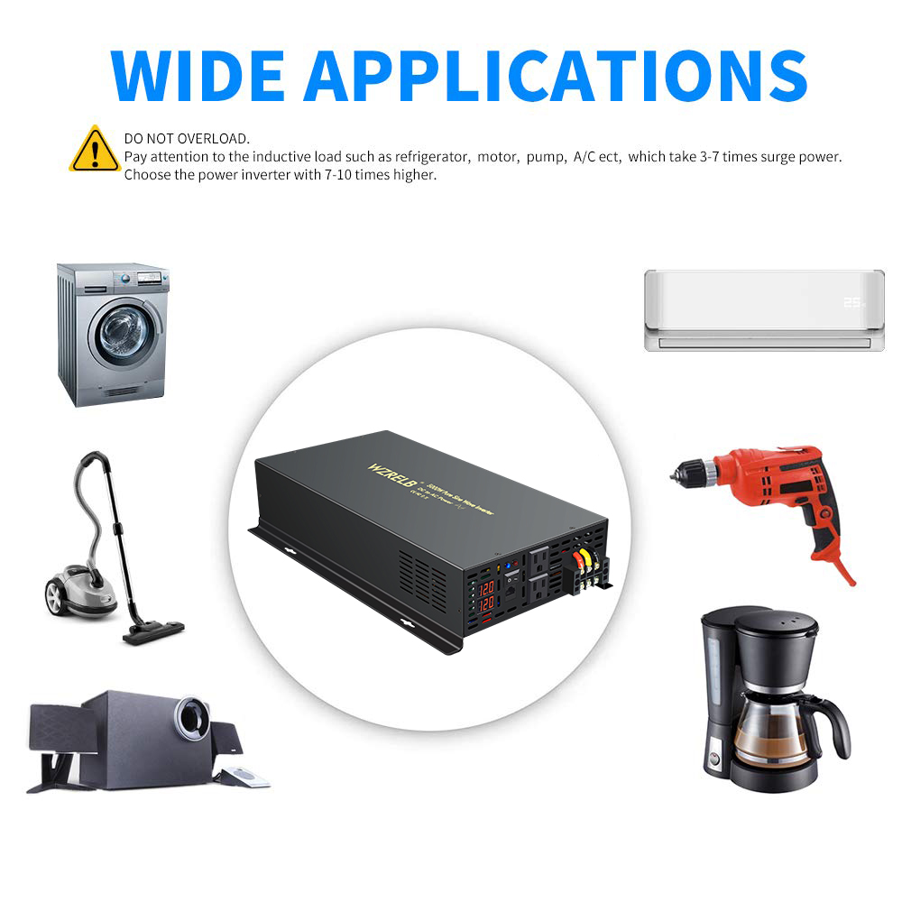Reliable 5000W Wired Control P - Pure Sine Wave Inverter 5000W 48V 220V recension och pris