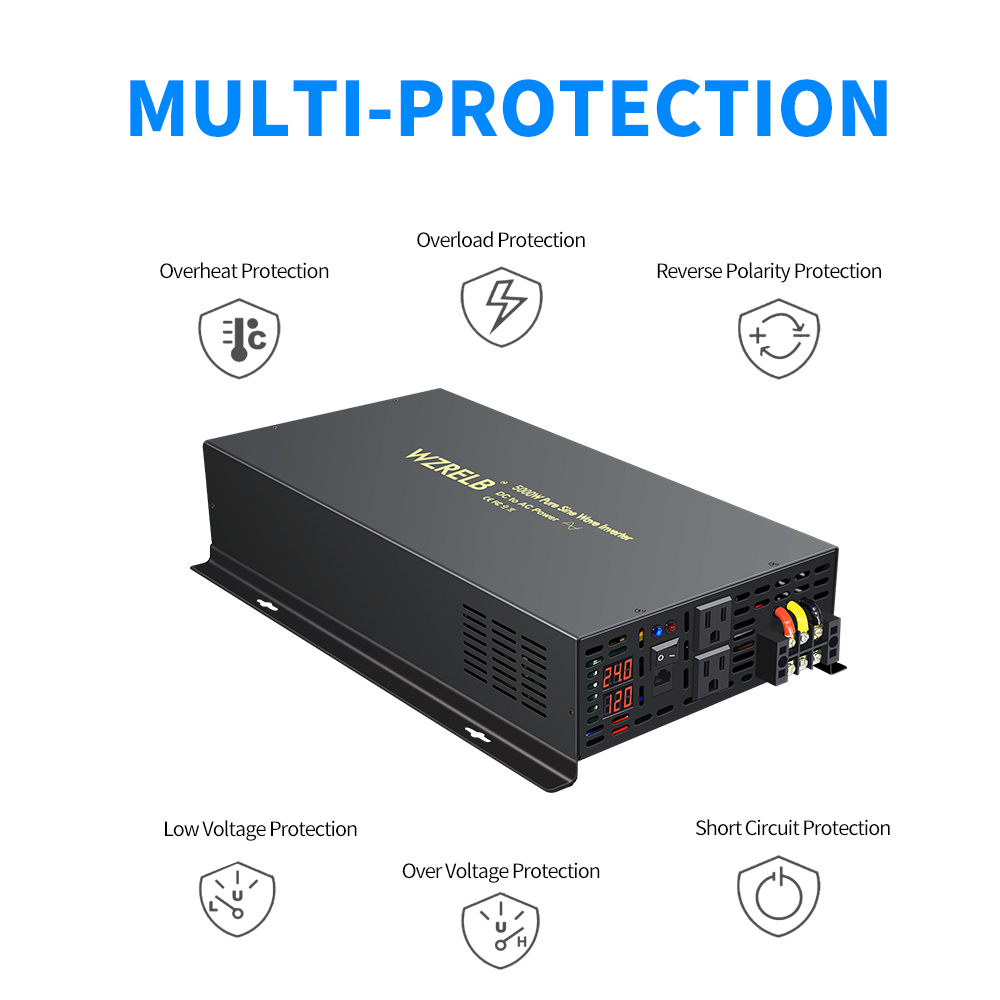 Reliable 5000W Wired Control P - Pure Sine Wave Inverter 5000W 48V 220V recension och pris
