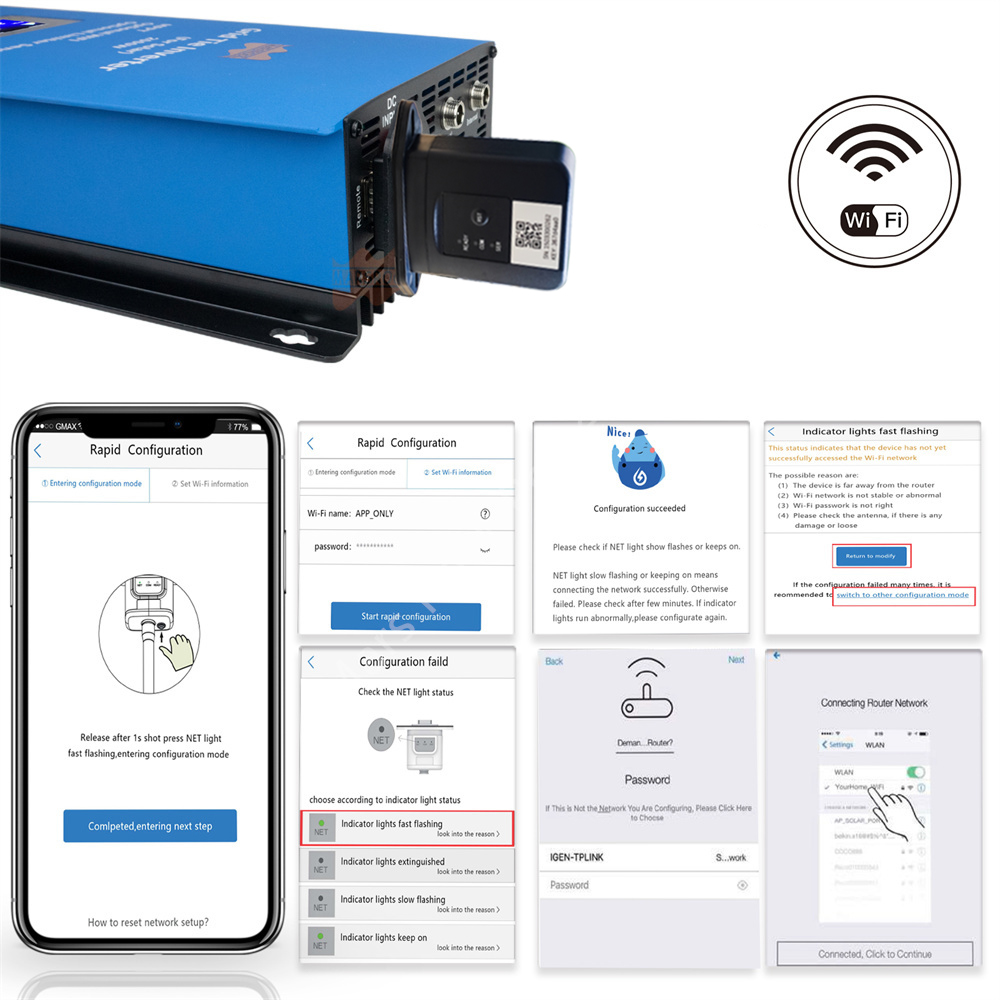 1000W 2000W Wind MPPT Power On - Grid Tie Inverter Limiter 2000W recension och pris