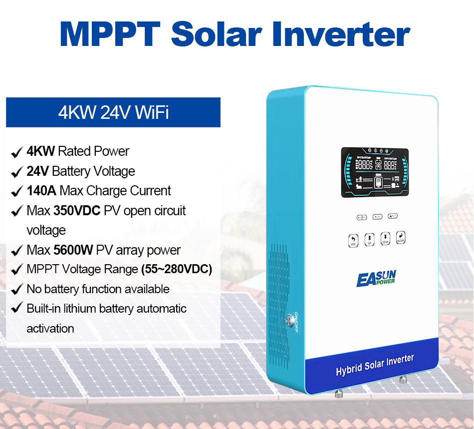 EASUN POWER 4000W 110V Off Gri - Grid Tie Inverter Limiter 2000W recension och pris
