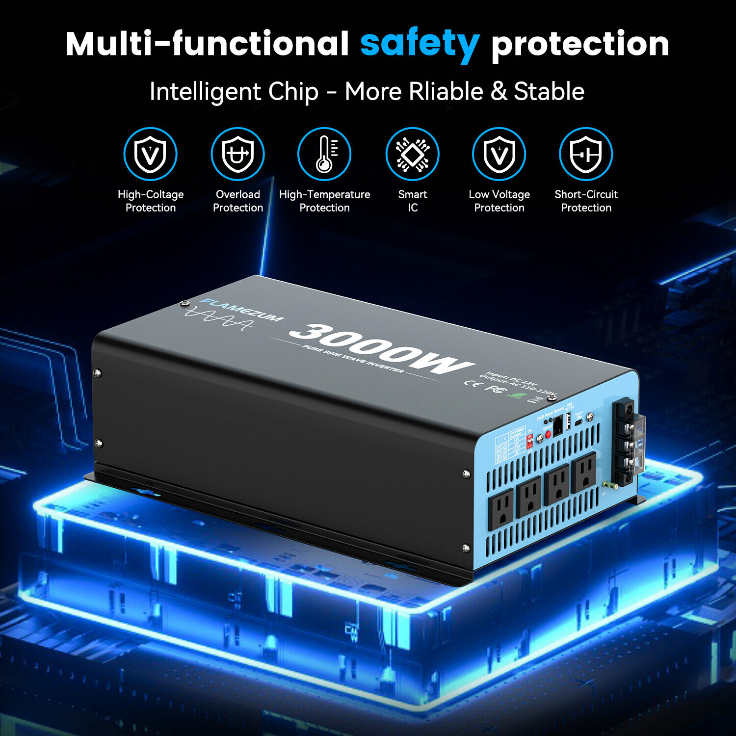 3000W Pure Sine Wave Power Inv - Inverter Pure Sine Wave 60Hz 120V 3000W recension och pris