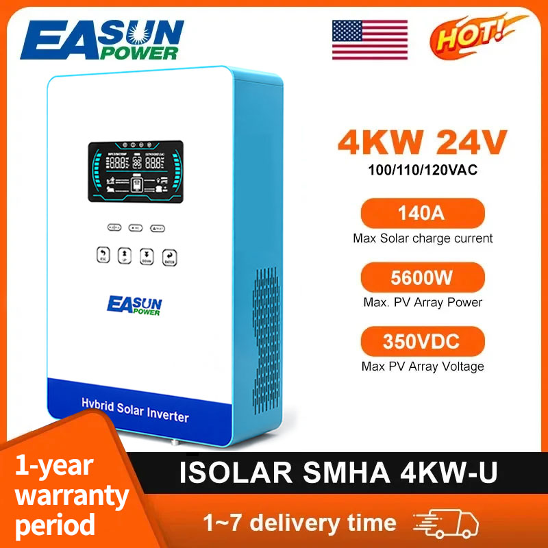 EASUN POWER 4000W Hybrid Inver - Grid Tie Inverter Limiter 2000W recension och pris